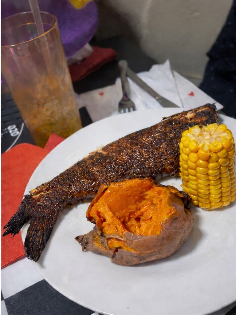 Whole Smoked Catfish Meal
