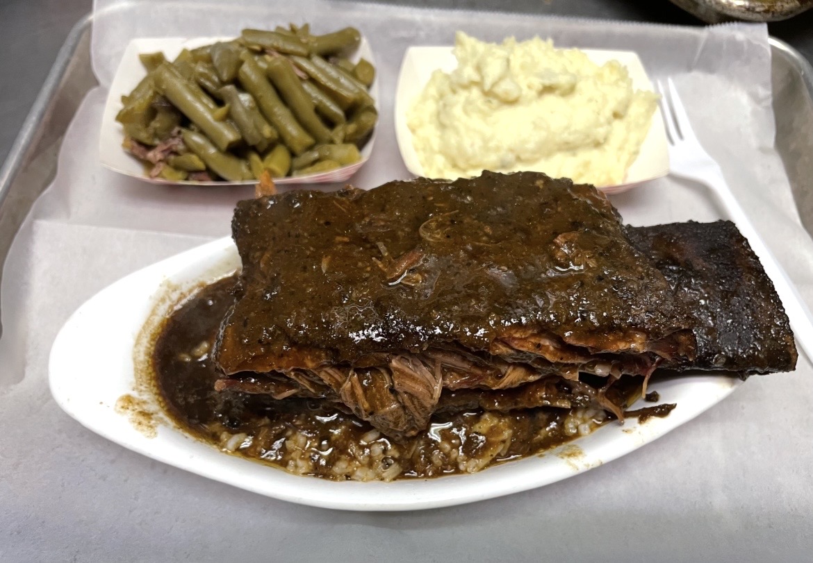 Beef Rib & Gravy over Rice